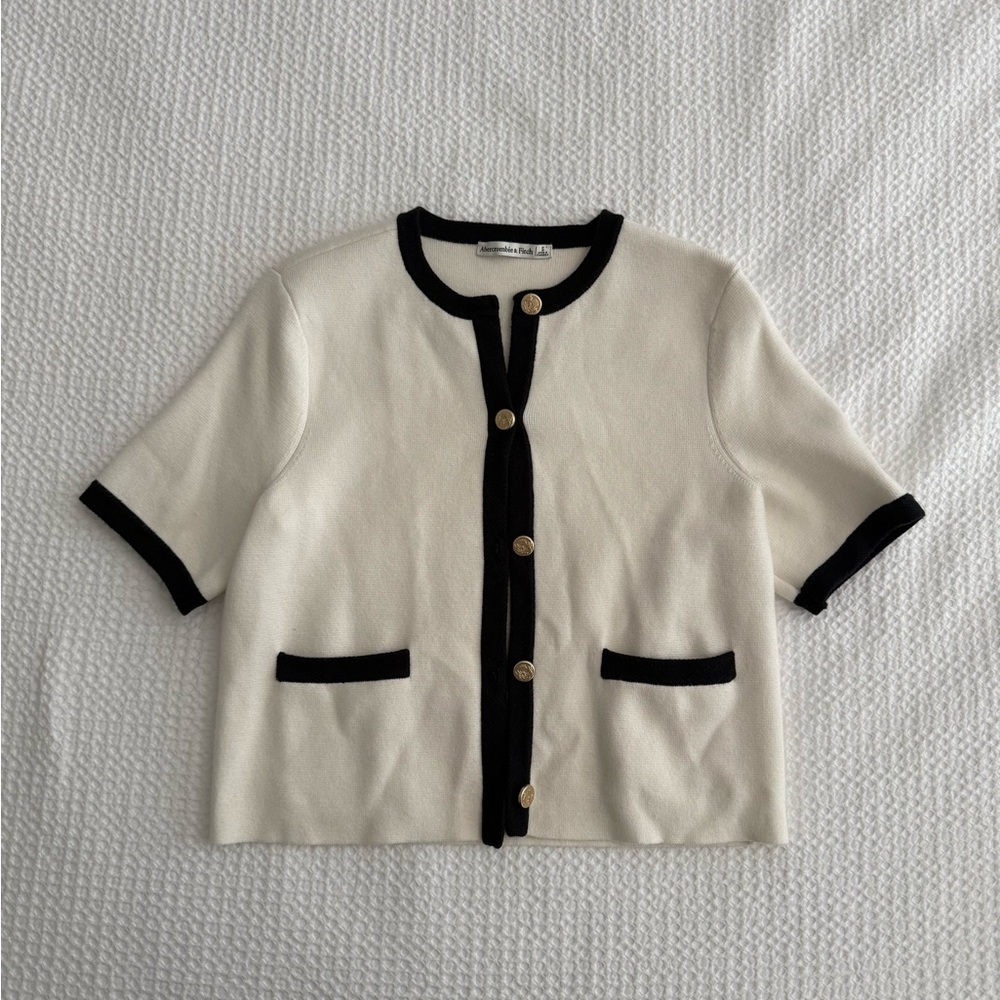 Abercrombie LuxeLoft Button-Up Crew Tee
